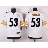 Pittsburgh Steelers #53 Maurkice Pouncey White Men Football Elite Nike NFL Jersey