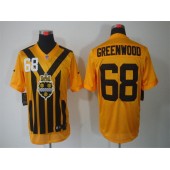 Pittsburgh Steelers #68 L.C. Greenwood Gold 1933s Throwback Elite Nike NFL Jersey
