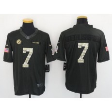 Pittsburgh Steelers #7 Ben Roethlisberger Anthracite Salute to Service Limited Men Nike NFL Jersey