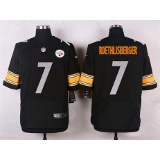 Pittsburgh Steelers #7 Ben Roethlisberger Black Men Elite Football Nike NFL Jersey