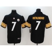 Pittsburgh Steelers #7 Ben Roethlisberger Black Vapor Untouchable Limited Men Nike NFL Jersey