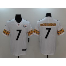 Pittsburgh Steelers #7 Ben Roethlisberger White Vapor Untouchable Limited Men Nike NFL Jersey