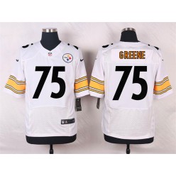 Pittsburgh Steelers ##75 Joe Greene White Men Football Elite Nike NFL Jersey