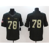 Pittsburgh Steelers ##78 Alejandro Villanueva Anthracite Salute to Service Limited Men Nike NFL Jersey