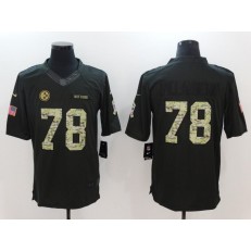 Pittsburgh Steelers ##78 Alejandro Villanueva Anthracite Salute to Service Limited Men Nike NFL Jersey