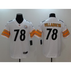 Pittsburgh Steelers ##78 Alejandro Villanueva White Vapor Untouchable Limited Men Nike NFL Jersey