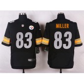 Pittsburgh Steelers #83 Heath Miller Black Men Elite Football Nike NFL Jersey