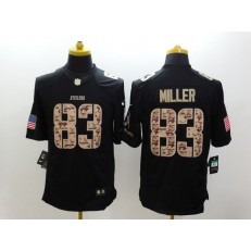Pittsburgh Steelers #83 Heath Miller Black Men Stitched Nike NFL Limited Salute to Service Jersey