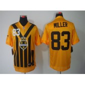 Pittsburgh Steelers #83 Heath Miller Gold 1933s Throwback Elite Nike NFL Jersey