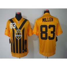 Pittsburgh Steelers #83 Heath Miller Gold 1933s Throwback Elite Nike NFL Jersey