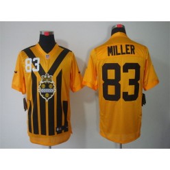 Pittsburgh Steelers #83 Heath Miller Gold 1933s Throwback Elite Nike NFL Jersey