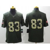 Pittsburgh Steelers #83 Heath Miller Green Salute To Service Limited Men Nike NFL Jersey