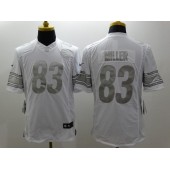 Pittsburgh Steelers #83 Heath Miller White Men Stitched Nike NFL Limited Platinum Jersey