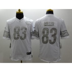 Pittsburgh Steelers #83 Heath Miller White Men Stitched Nike NFL Limited Platinum Jersey