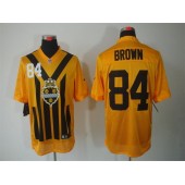 Pittsburgh Steelers #84 Antonio Brown Gold 1933s Throwback Elite Nike NFL Jersey