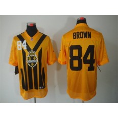 Pittsburgh Steelers #84 Antonio Brown Gold 1933s Throwback Elite Nike NFL Jersey