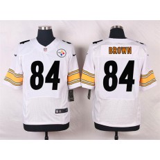 Pittsburgh Steelers #84 Antonio Brown White Men Football Elite Nike NFL Jersey