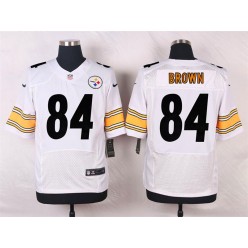 Pittsburgh Steelers #84 Antonio Brown White Men Football Elite Nike NFL Jersey
