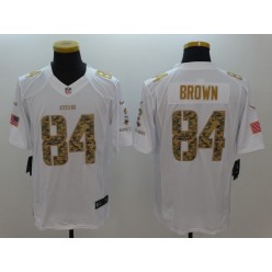 Pittsburgh Steelers #84 Antonio Brown White Salute To Service Limited Men Nike NFL Jersey