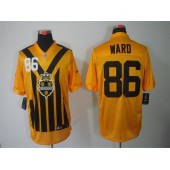 Pittsburgh Steelers #86 Hines Ward Gold 1933s Throwback Elite Nike NFL Jersey