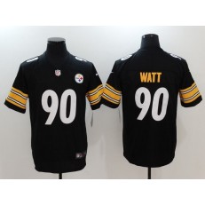 Pittsburgh Steelers #90 T.J. Watt Black Vapor Untouchable Limited Men Nike NFL Jersey