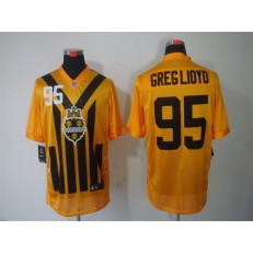 Pittsburgh Steelers #95 Greg Lloyd Gold 1933s Throwback Elite Nike NFL Jersey