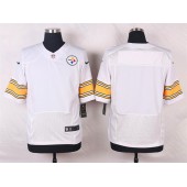 Pittsburgh Steelers Blank White Men Football Elite Nike NFL Jersey