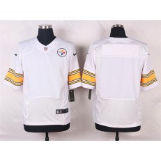 Pittsburgh Steelers Blank White Men Football Elite Nike NFL Jersey