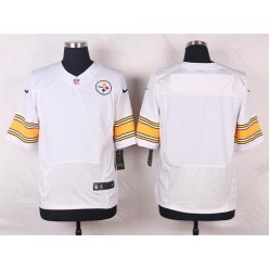 Pittsburgh Steelers Blank White Men Football Elite Nike NFL Jersey
