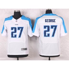 Tennessee Titans #27 Eddie George Elite White Men Nike NFL Jersey