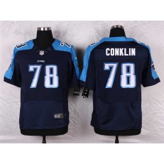 Tennessee Titans #78 Jack Conklin Elite Navy Blue Alternate Men Nike NFL Jersey