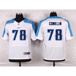 Tennessee Titans #78 Jack Conklin Elite White Men Nike NFL Jersey