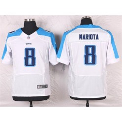 Tennessee Titans #8 Marcus Mariota Elite White Men Nike NFL Jersey