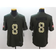 Tennessee Titans #8 Marcus Mariota Green Salute To Service Limited Men Nike NFL Jersey