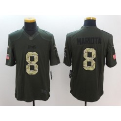 Tennessee Titans #8 Marcus Mariota Green Salute To Service Limited Men Nike NFL Jersey