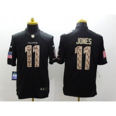 Atlanta Falcons #11 Julio Jones Black  Limited Salute to Service Stitched NFL Jersey