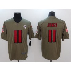 Atlanta Falcons #11 Julio Jones Olive 2017 Salute To Service Limited Nike NFL Jersey