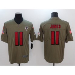 Atlanta Falcons #11 Julio Jones Olive 2017 Salute To Service Limited Nike NFL Jersey
