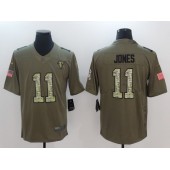 Atlanta Falcons #11 Julio Jones Olive Camo Salute To Service Limited Nike NFL Jersey
