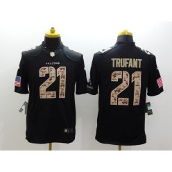 Atlanta Falcons #21 Desmond Trufant Black  Limited Salute to Service Stitched NFL Jersey