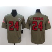 Atlanta Falcons #24 Devonta Freeman Olive 2017 Salute To Service Limited Nike NFL Jersey