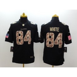 Atlanta Falcons #84 Roddy White Black  Limited Salute to Service Stitched NFL Jersey