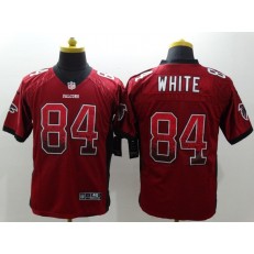 Atlanta Falcons #84 Roddy White Red Drift Fashion Nike NFL Elite Jersey