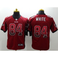 Atlanta Falcons #84 Roddy White Red Drift Fashion Nike NFL Elite Jersey