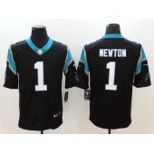 Carolina Panthers #1 Cam Newton Black Vapor Untouchable Limited Men Nike NFL Jersey