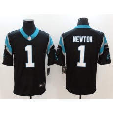 Carolina Panthers #1 Cam Newton Black Vapor Untouchable Limited Men Nike NFL Jersey
