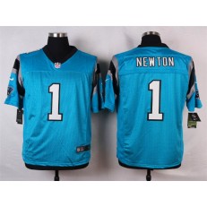 Carolina Panthers #1 Cam Newton Blue Men Stitched Nike NFL Elite Jersey