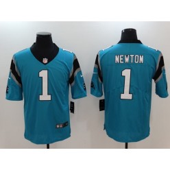 Carolina Panthers #1 Cam Newton Blue Vapor Untouchable Limited Men Nike NFL Jersey