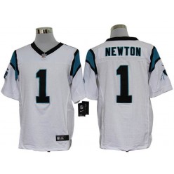 Carolina Panthers #1 Cam Newton White Men Stitched Nike NFL Elite Jersey