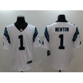 Carolina Panthers #1 Cam Newton White Vapor Untouchable Limited Men Nike NFL Jersey